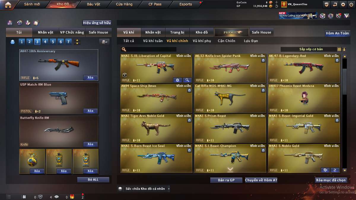 shop acc cf uy tin gia re